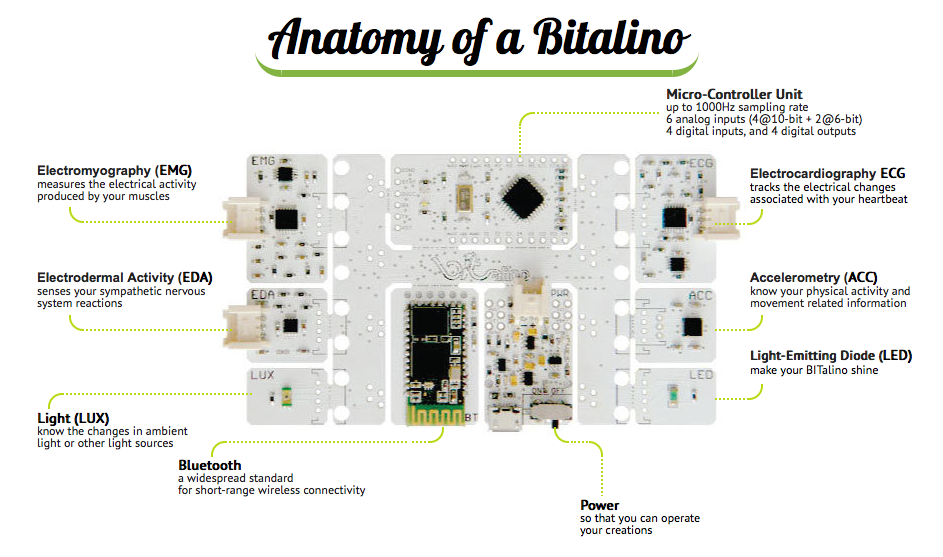 BITalino anatomy