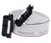 Flat Cable with 16-pin female connectors, 20 cm