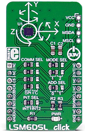 LSM6DSL click (Accel, Gyro)