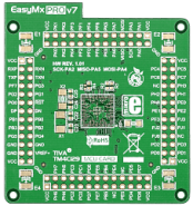 EasyMxPROv7 for TIVA ARM Empty MCU Card