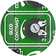GLCD contrast potentiometer