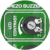 LCD contrast potentiometer