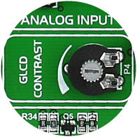 GLCD contrast potentiometer
