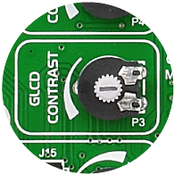 GLCD contrast potentiometer GLCD contrast potentiometer