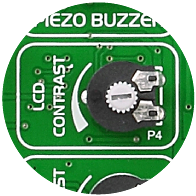 LCD contrast potentiometer LCD contrast potentiometer