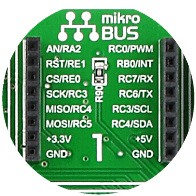 mikroBUS socket 1 mikroBUS socket 1