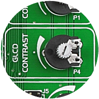 GLCD contrast potentiometer