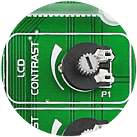 LCD contrast potentiometer