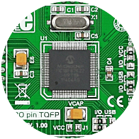 MCU card with PIC18F87K22